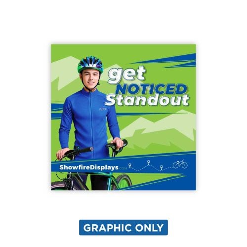5 ft. RPL Fabric Pop Up Display – 5’h Straight Graphic Only (No Endcaps)