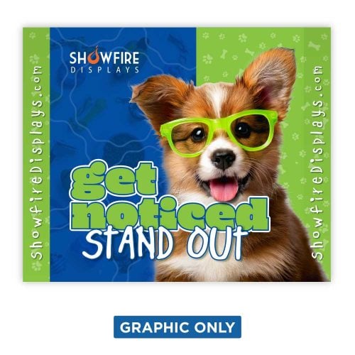 10’X10′ RPL Fabric Pop Up Display Straight – Graphic Only (With Endcaps)
