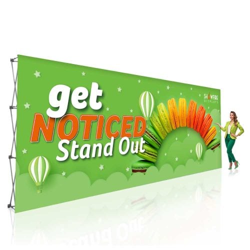 20ft Trade Show Tension Fabric Displays | Event Backdrop