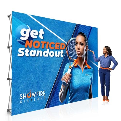 10ft Straight Tension Fabric Display for Events and Exhibitions