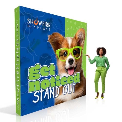 10ft X 10ft Straight Fabric Pop Up Display | Wraparound Display