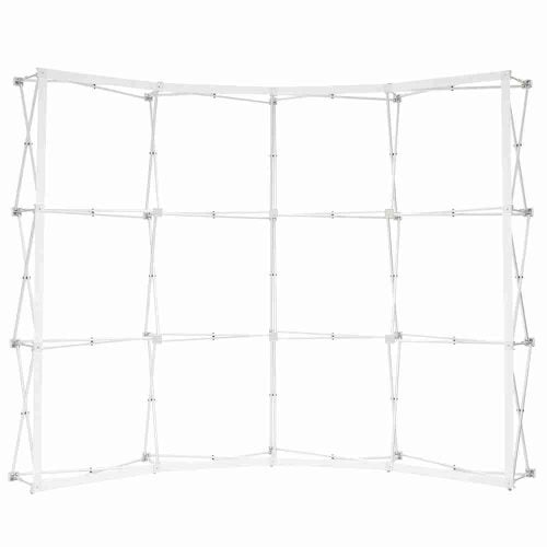 10 ft. RPL Fabric Pop Up Display – 89″h Curved Graphic Package (With Endcaps)