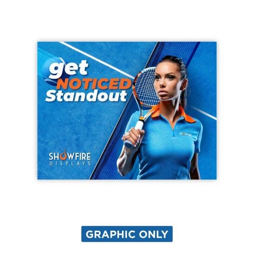 10 ft. RPL Fabric Pop Up Display – 89″h Straight Graphic Only (No Endcaps)