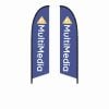 Falcon Flag Medium Double Sided Graphic Only 1