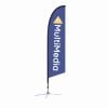Falcon Flag Medium X Base Single Sided Graphic Package 1