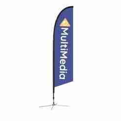 10.5 Ft. Falcon Flag – X – Base Single Sided Graphic Package
