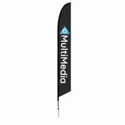 17 Ft. Falcon Flag – Spike Base Single-Sided Graphic Package