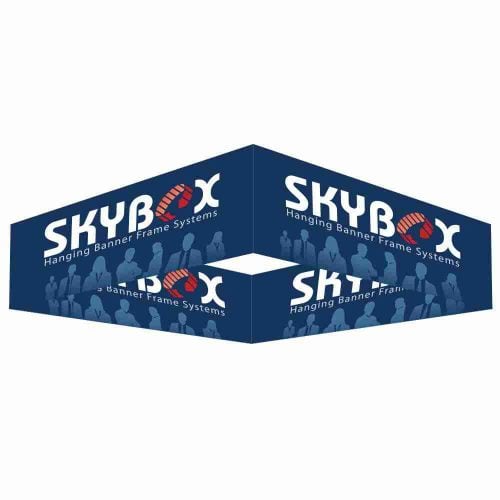 15ft Square Hanging Banner 32in Inside Outside Graphic Package 1