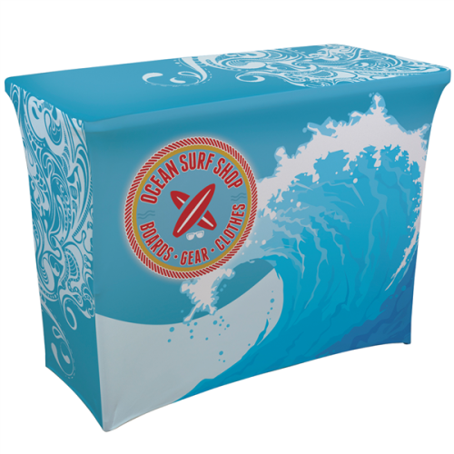 Ultrafit 4ft Table Throw Dye-Sub (Full-Color Full Bleed)