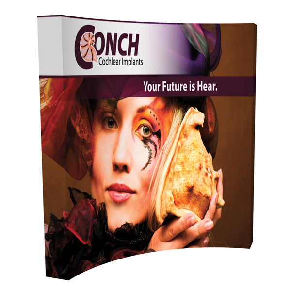8' Splash Curve Floor - Wrap Graphic Display