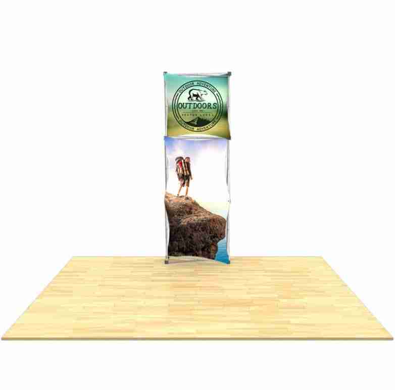 2.5'w x 7.5'h Multi-Panel Fabric Snap Display