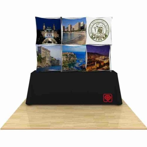 3D Snap Table Top Display 3x2 with Table Throw