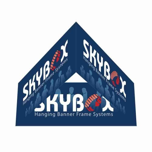 Hanging Banner 5 ft. Triangle 72in Outside & Inside Graphic