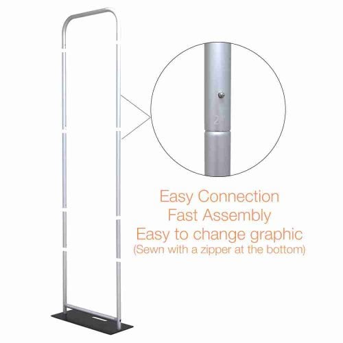 EZ Extend Banner Stand 2 ft. x 5.5 ft. Frame Only
