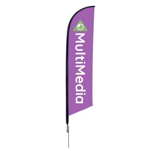 7 Ft. Falcon Flag – Spike Base Single-Sided Graphic Package