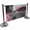 Cafe barrier banner stand
