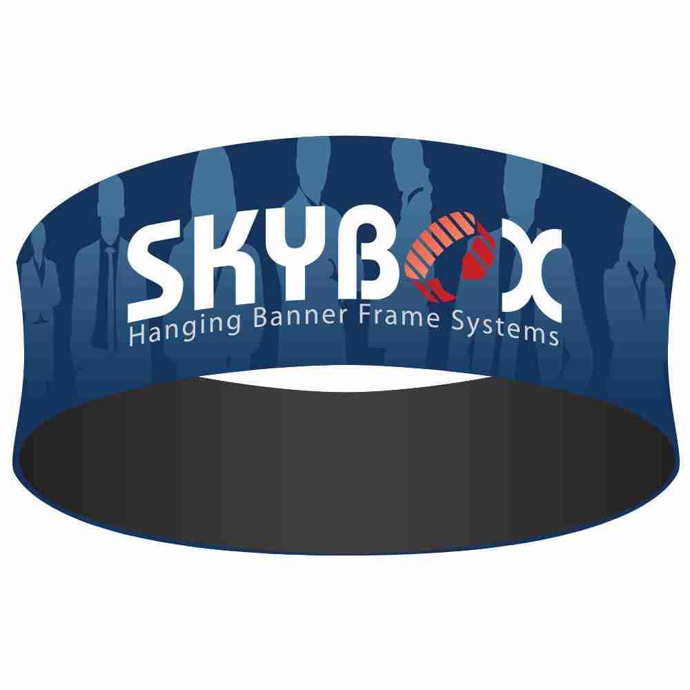 10ft Round Hanging Banner 24in Outside Graphic Package 2
