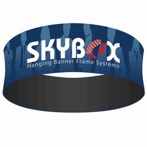 10ft Round Hanging Banner 32in Graphic Only Single Sided 2