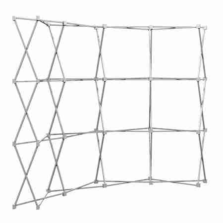 9.7'w x 7.5'h HopUp Curved Pop Up Display - No End Caps - Image 2