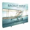 Hopup 10ft Straight Backlit Tension Fabric Display Kit Full Fitted Graphic Left 1