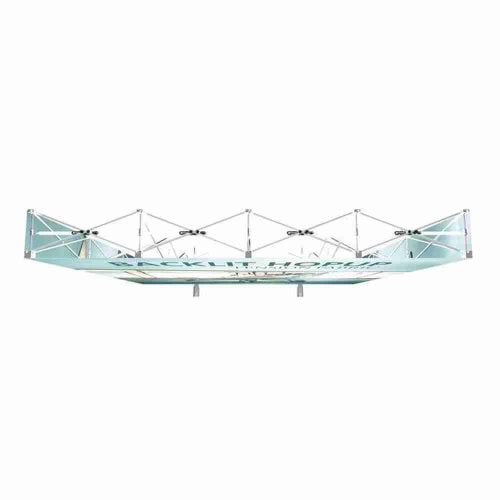Hopup 10ft Straight Backlit Tension Fabric Display Kit Full Fitted Graphic Top