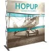 Hopup 8ft Straight Full Height Tension Fabric Display Front Graphic Left
