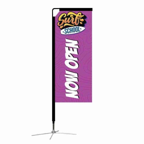 Medium 7ft Mamba Flag X Base Package
