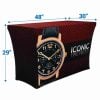 Stretch Table Throw Full Color 4 Ft 3 Sided 30depth 1