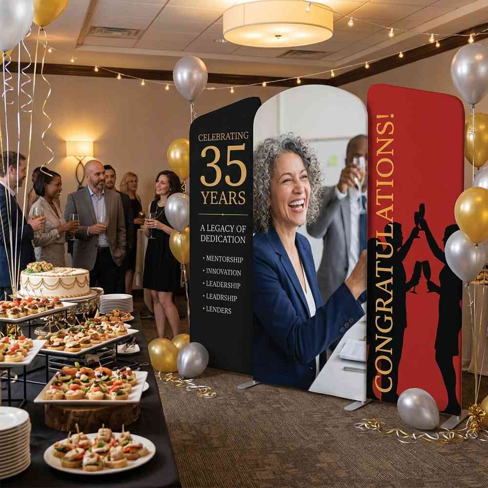 EZ Tube Connect 10 ft Kit B (3 x 4 x 3 ft) – Single-Sided at a 35th anniversary celebration