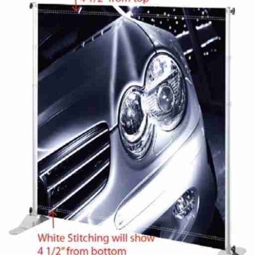 Jumbo Banner Black Large Tube 6 ft. x 6 ft. Graphic