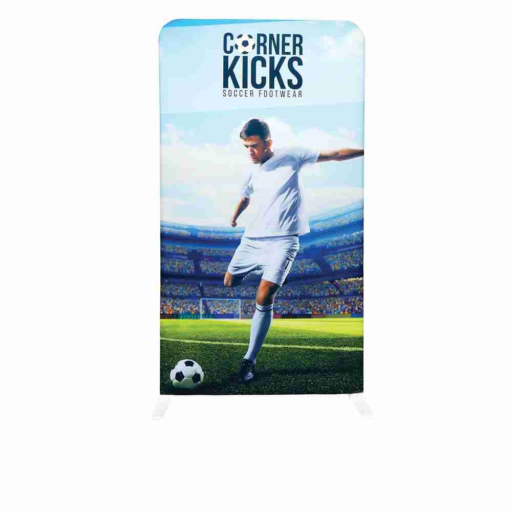 EZ Stand 4 Ft X 7 5 Ft Single Sided Graphic Only W White Back Fabric 1