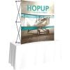 Hopup 5point5ft Curved Square Tabletop Tension Fabric Display Front Graphic Left