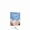 Classic Banner Stand Large 36 In X 24 In Silver With Travel Base Double Sided Graphic Package 1