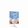 Classic Banner Stand Large 36 In X 24 In Silver With Travel Base Single Sided Graphic Package 1