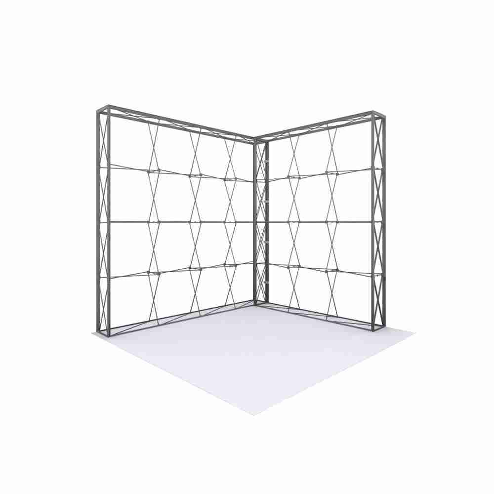 10ft x 10ft Corner Lumiere SEG Fabric Pop Up Display - Image 2