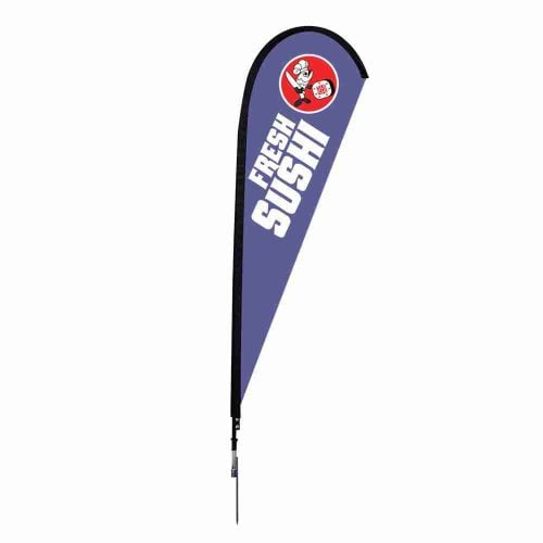 9 Ft. Sunbird Flag - Spike-Base Single-Sided Graphic Package