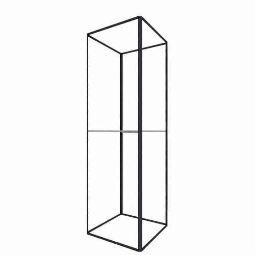 4 ft. X 14 ft. X 4 ft. 60D Big Sky Square Tower – Black – (Stretch Graphic Package)