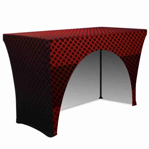 4ft 3-Sided Stretch Table Throw – Durable, Machine?Washable Fabric (23.5″Depth)