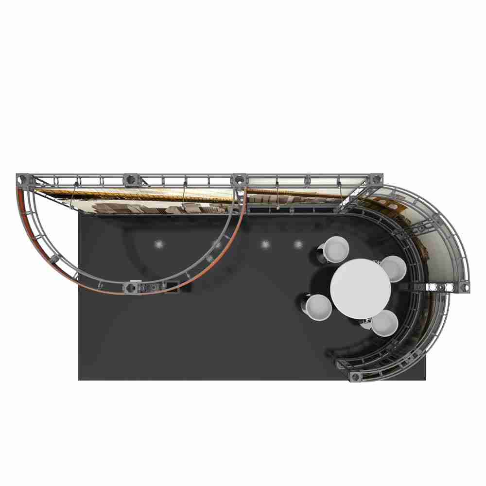 Epsilon Orbital Express Truss 20 ft Modular Exhibit – top view