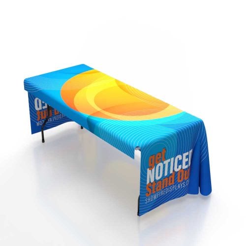 6 ft. 3-sided Custom Table Cover | Custom Printed Event Cover