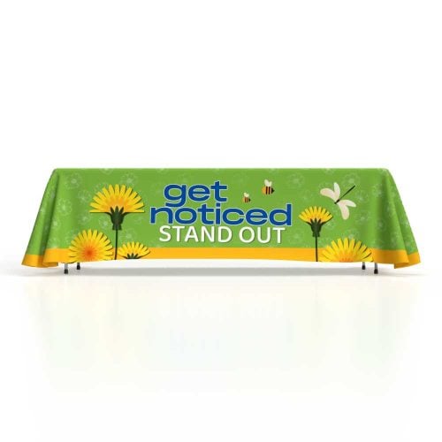 8ft Promotional Table Throw – 4-Sided Drape, Branded Print