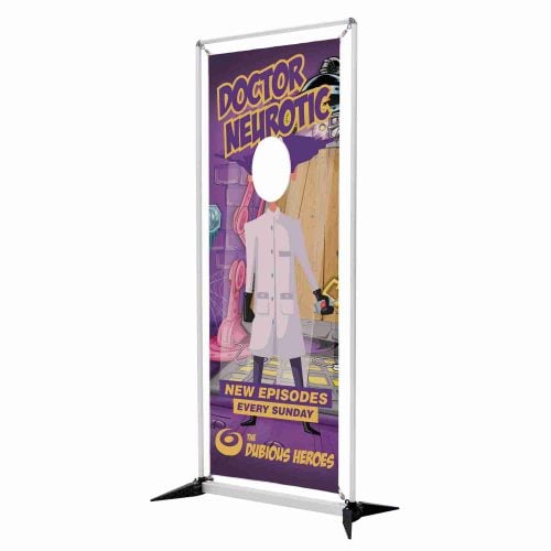 3 5 Frameworx Single Face Banner Display