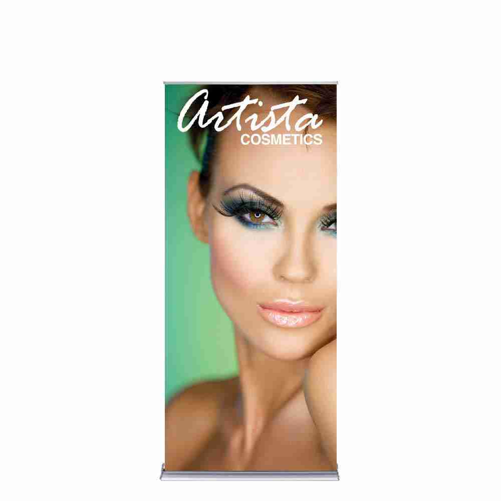 SilverStep 36 Silver Clamp Bar W 80H Stand Fabric Print Graphic Package 1