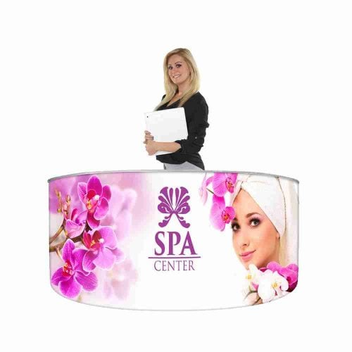EZ Fabric Counter Curved CINCO Graphic Package Frame Graphic 1
