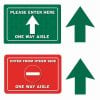Aisle Traffic Flow Floor Decal Kit