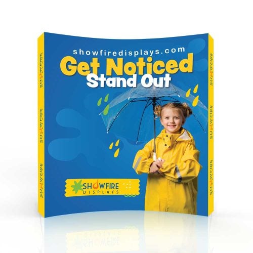 SF 8ft X 8ft Curved Front Get Noticed Displays