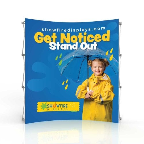 SF 8ft X 8ft Curved Front No Endcaps Get Noticed Displays