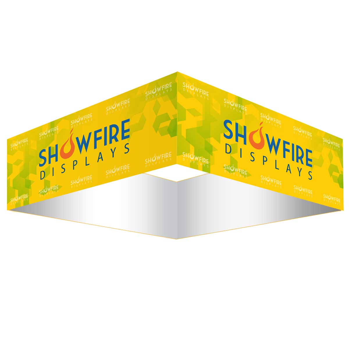 SF 10ft Square Hanging Banner 24in Outside Graphic Package 2 Showfire Displays