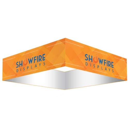 SF 15ft Square Hanging Banner 32in Outside Graphic Package 5 Showfire Displays