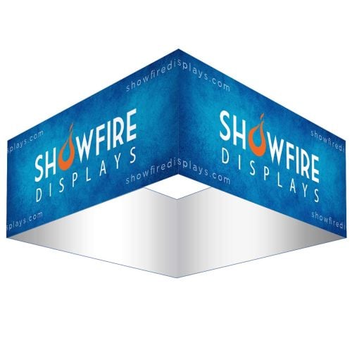 SF 5ft Square Hanging Banner 24in Outside Graphic Package 7 Showfire Displays